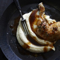 Roast Chicken with Parsnip Puree - Recipe photo by thefooddept