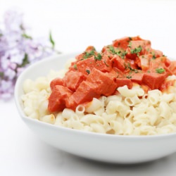 Korv Stroganoff - Recipe photo by bebenyabubu