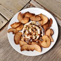 Baked Apple Chips w/ Loaded PB Dip - Recipe photo by digintobooks