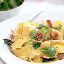 Pasta with Vanilla-Carbonara - Recipe photo by maraswunderland