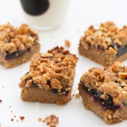 Peanut Butter & Jelly Bars - Recipe photo by pipandebby