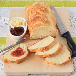 Honey White Challah Bread - Recipe photo by swapnaz