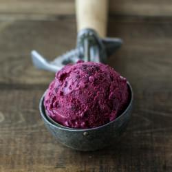 Black Raspberry Ice Cream - Recipe photo by naturallyella