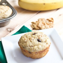 Banana Yogurt Bran Muffins - Recipe photo by dinnersdishesanddesserts