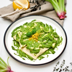 Ravioli with Rocket Pesto - Recipe photo by Agnese Gambini