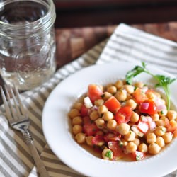 Mediterranean Chickpea Salad - Recipe photo by katiemaryjones