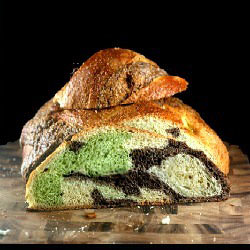 Chocolate Pistachio Marble Challah - Recipe photo by lisamichele