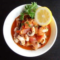 Grilled Octopus - Recipe photo by gumshoe