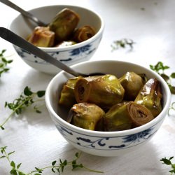 Artichokes with Honey and Thyme - Recipe photo by susaneatslondon