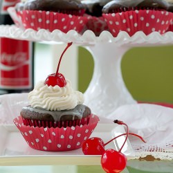 Cherry Coke Cupcakes - Recipe photo by A Muse in The Kitchen