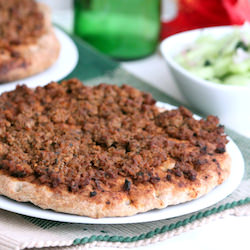 Lahmajoun Middle Eastern Pizza - Recipe photo by torviewtoronto