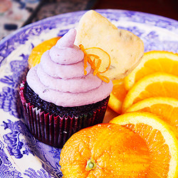 Gluten Free Lavender Citrus Cupcake - Recipe photo by misskait