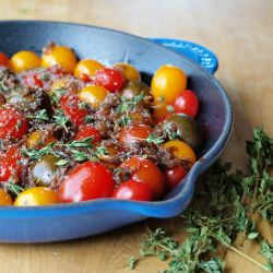 Tomato Tarte Tatin - Recipe photo by zahavah