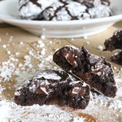 Fudge Crinkle Cookies - Recipe photo by bakerita