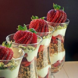 Strawberry Cannoli Parfaits - Recipe photo by cravingsofalunatic