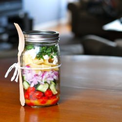 Mason Jar Salads - Recipe photo by thedailymuse