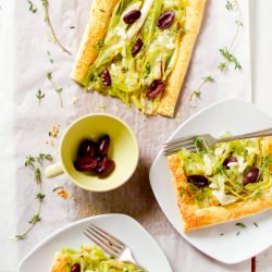 Leek & Olive Tart - Recipe photo by Rikki Snyder