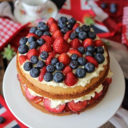 Britannia Sandwich cake - Recipe photo by Regula Ysewijn Foodwise