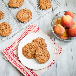 Oatmeal Cookies with Dried Peaches - Recipe photo by ryanbakes