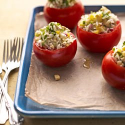 Corn-Stuffed Tomatoes - Recipe photo by countryliving