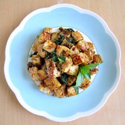 Thai Basil Tofu - Recipe photo by SaborEats