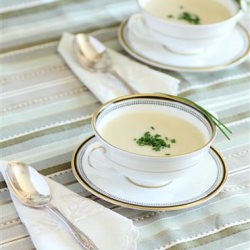 Julia Child's Vichyssoise - Recipe photo by noshingwiththenolands