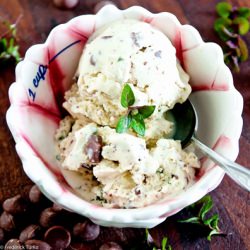 Fresh Mint & Chip Ice Cream - Recipe photo by fforfood