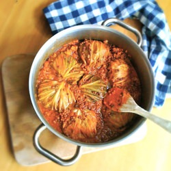 Stuffed White Cabbage :eaves - Recipe photo by Alessandra Zecchini