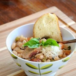 Bean Stew with Sausage - Recipe photo by lemonsavory