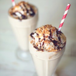Samoa Cookie Protein Shake - Recipe photo by dashingdish