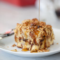 Banana Choc Chip Baked French Toast - Recipe photo by FoodieCrush