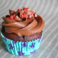 Chocolate Cupcakes with Maltfrosting - Recipe photo by Linebinevaskemaskine
