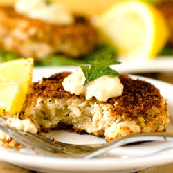 Crab Cakes with Rémoulade Sauce - Recipe photo by browneyedbaker