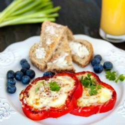 Bell Pepper Egg-in-a-hole - Recipe photo by NatashasKitchen.com