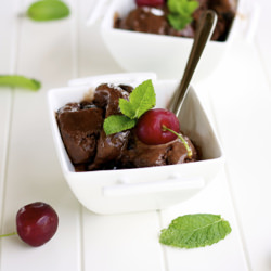 Gelato al Cioccolato e Amarena - Recipe photo by Apron and Sneakers