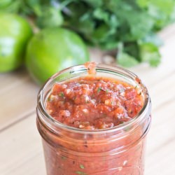 Fire Roasted Salsa - Recipe photo by dinnersdishesanddesserts