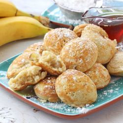 Banana Ebelskivers - Recipe photo by Kim - Liv Life