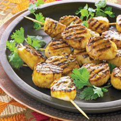 Grilled Scallops - Recipe photo by countryliving