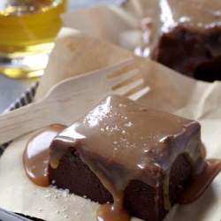Salted Chocolate Caramel Brownies - Recipe photo by Frances Janisch