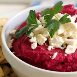 Beetroot Hummus - Recipe photo by aprilameila