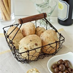 Olive-Pancetta No Knead Rolls - Recipe photo by lemonsandanchovies