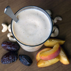 Peach Cardamom Smoothie - Recipe photo by themusicianwhocooks