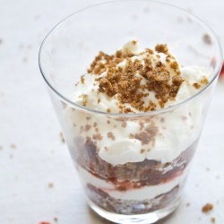 Layered Black Bread Dessert - Recipe photo by my kitchen affair