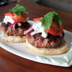 Greek Burgers - Recipe photo by Amy@TheKitchenisCalling
