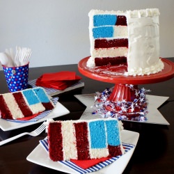 All American Flag Cake - Recipe photo by IWashYouDry