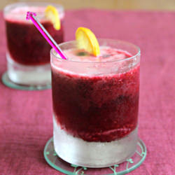 Blueberry sparkling lemonade - Recipe photo by Anu
