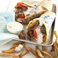 Pork Belly Gyros - Recipe photo by SaltedandStyled