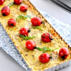 Cheese Eggplant Tart - Recipe photo by PelinChef