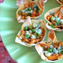 Buffalo Chicken Cups - Recipe photo by damndelicious