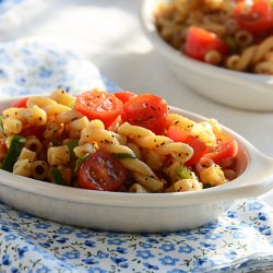 The Easiest Pasta Salad Ever - Recipe photo by AnEdibleMosaic